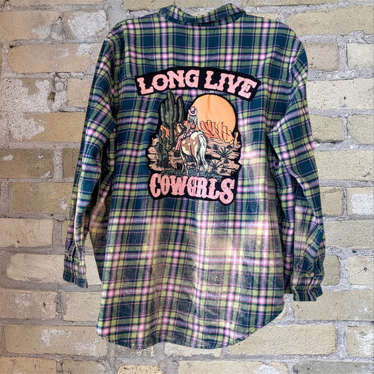 Gearhead Flannel-Long Live Cowgirls