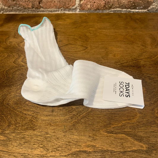 Crew Sheer Ruffle See-Through Socks