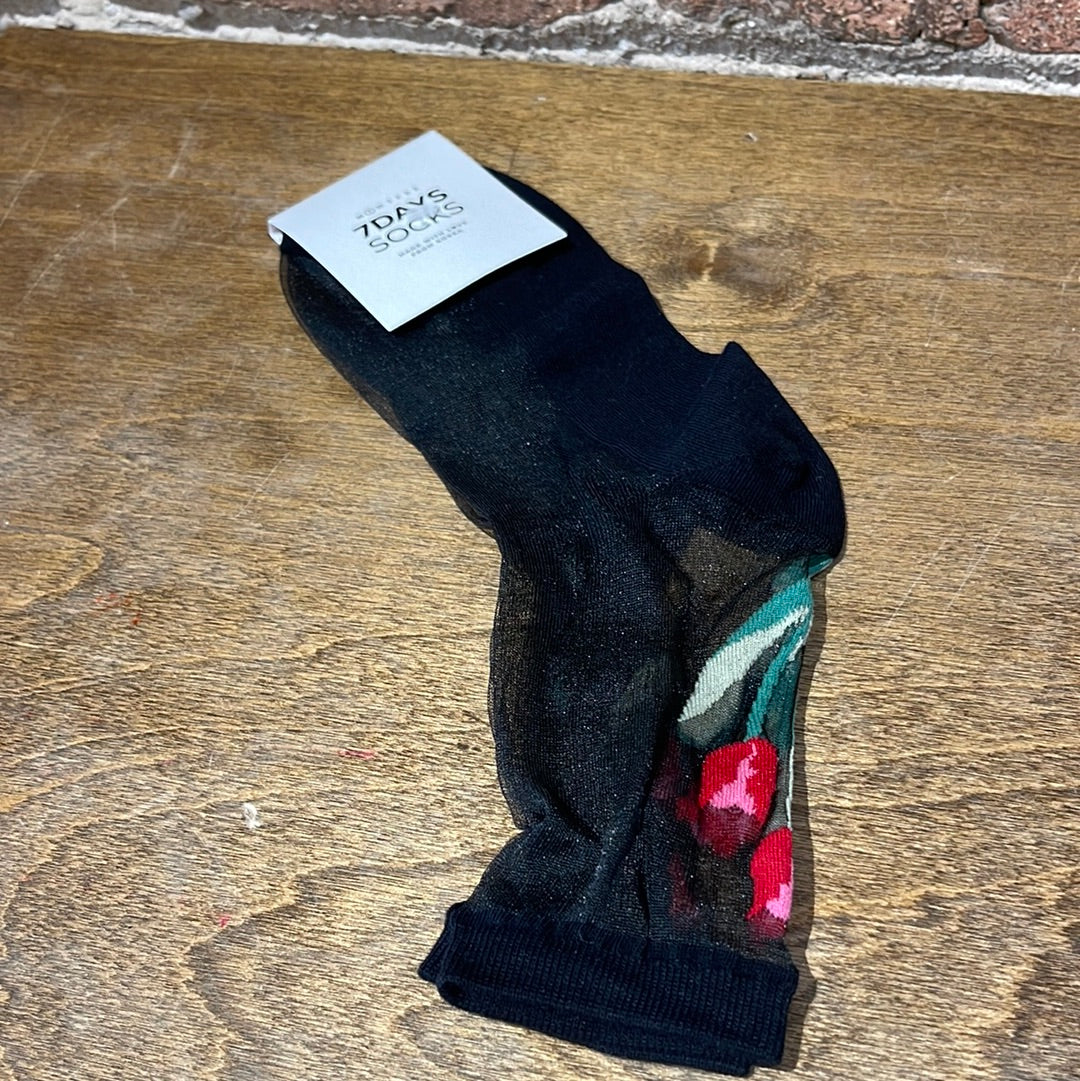 Crew See-Through Tulip Socks