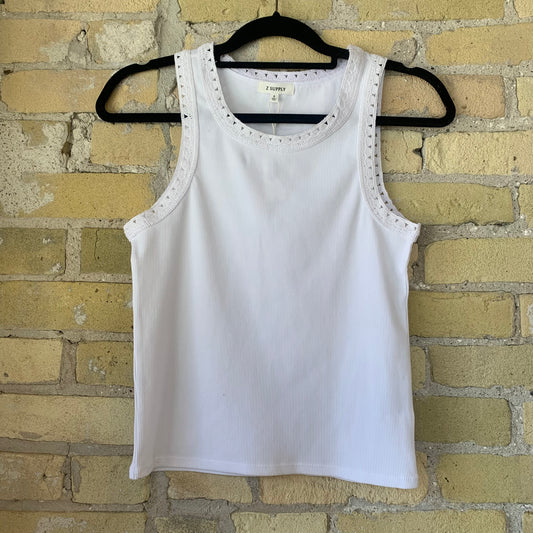 Z Supply Clarke Rib Tank White