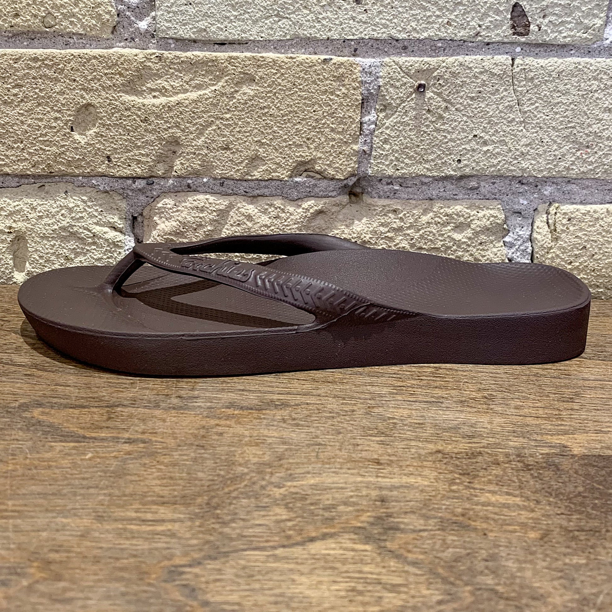 Archies Brown - Arch Support Flip Flops - shoostore
