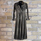 Current Air Black &  Gold V-neck Midi Dress