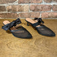 ALL BLACK Side Bow Mule