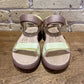Woden Line Tricolor Sandals Taupe Multi - shoostore