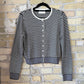 The Montana Cardigan Black/White