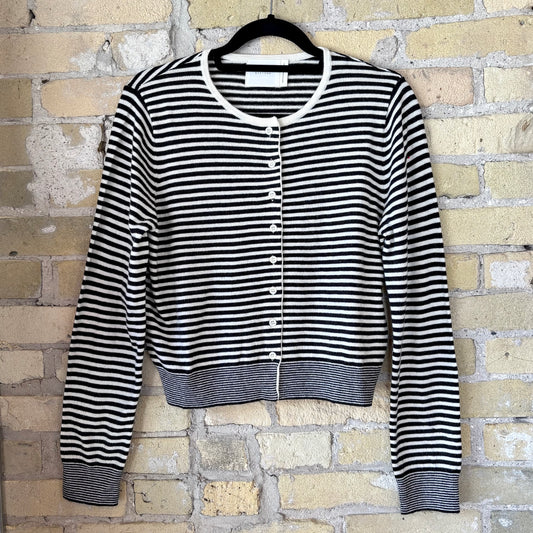 The Montana Cardigan Black/White