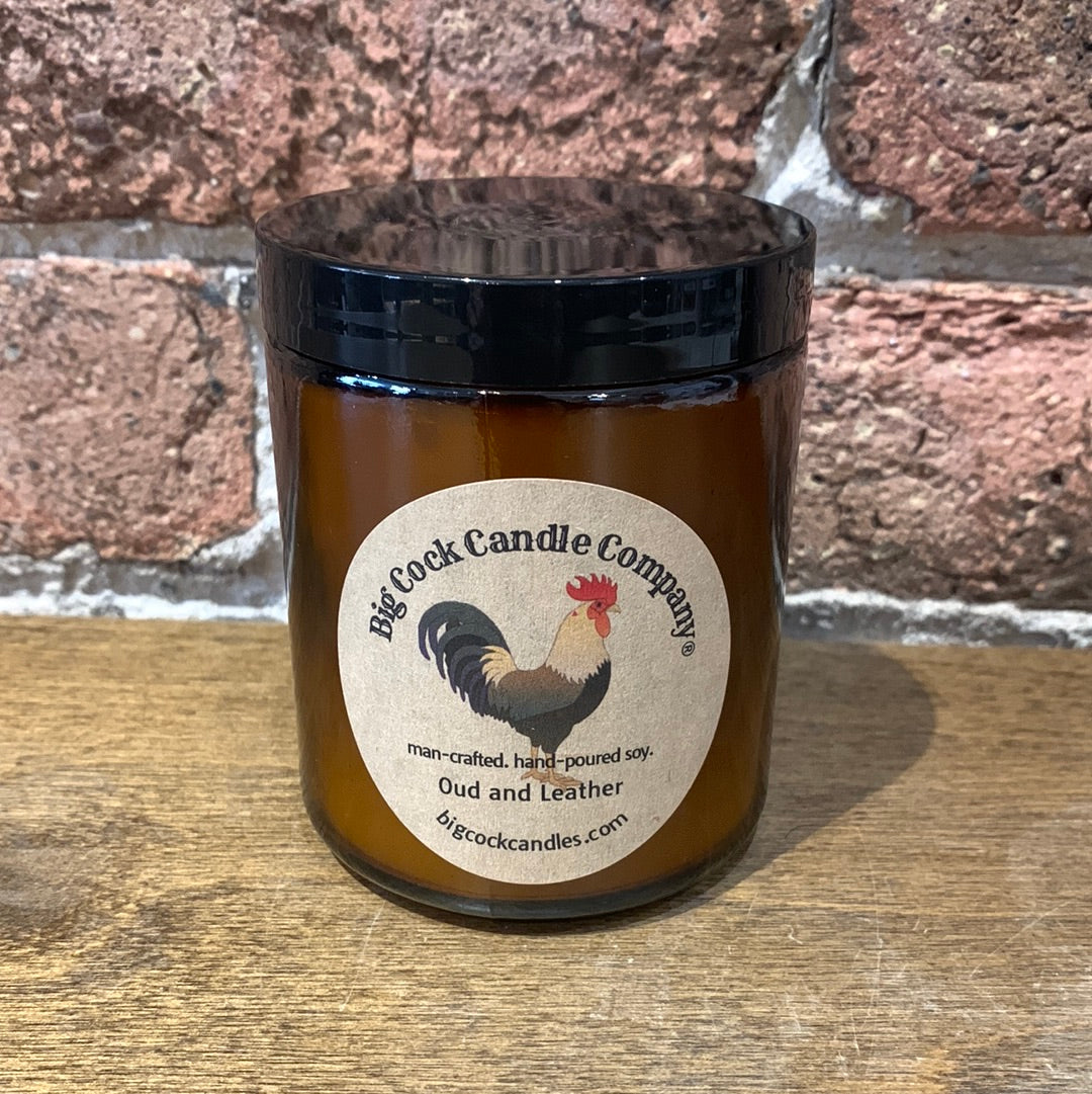 Big Cock Candle Oud & Leather