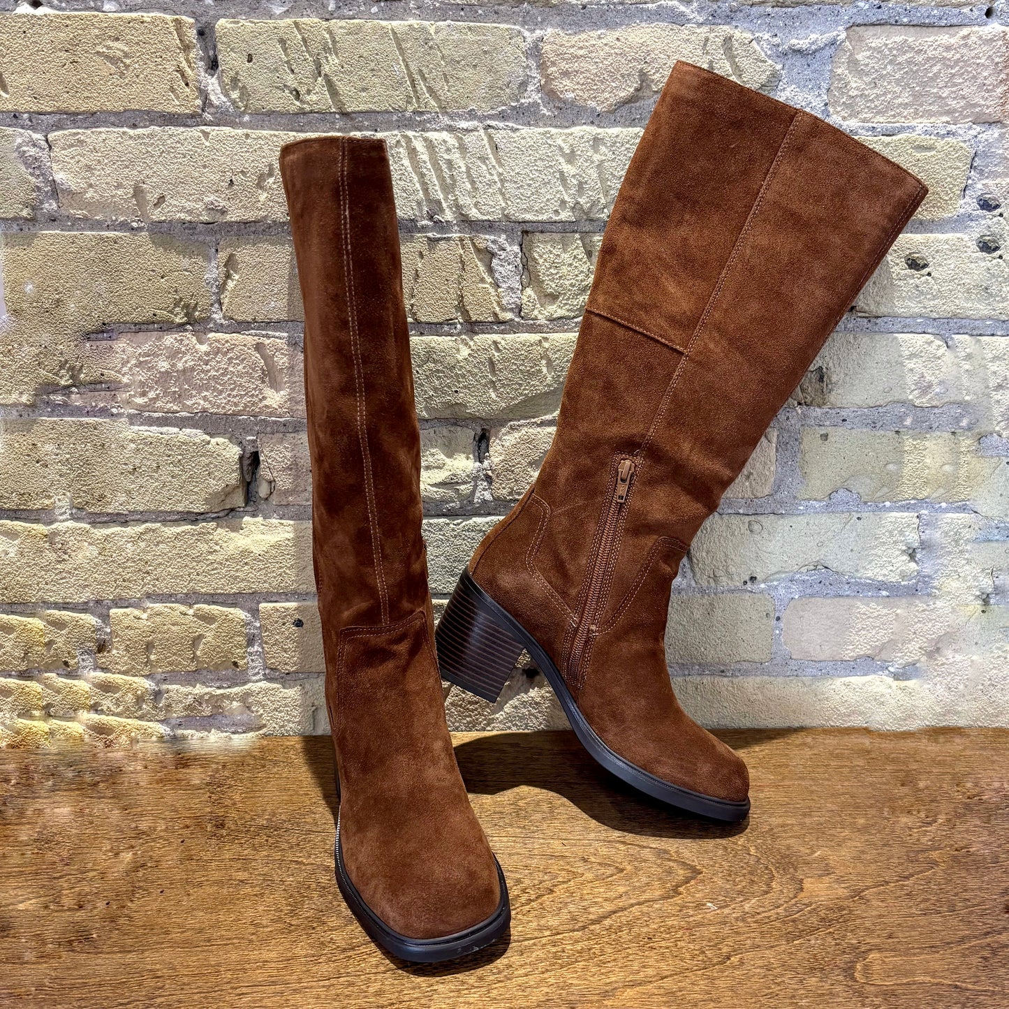 Vagabond Meryl Tall Shaft Boot Brown Suede