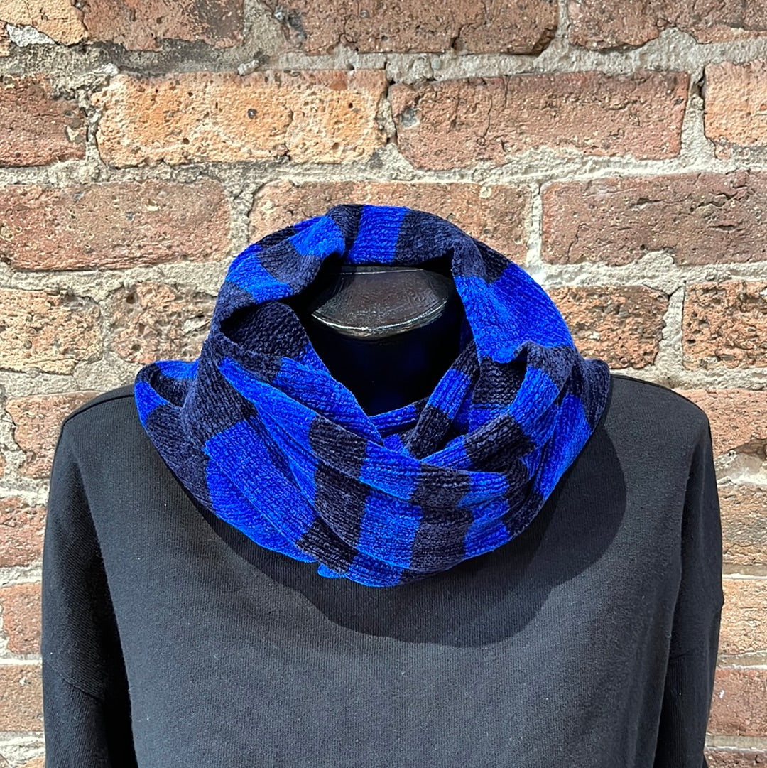 BZ Striped Chenille Infinity Scarf