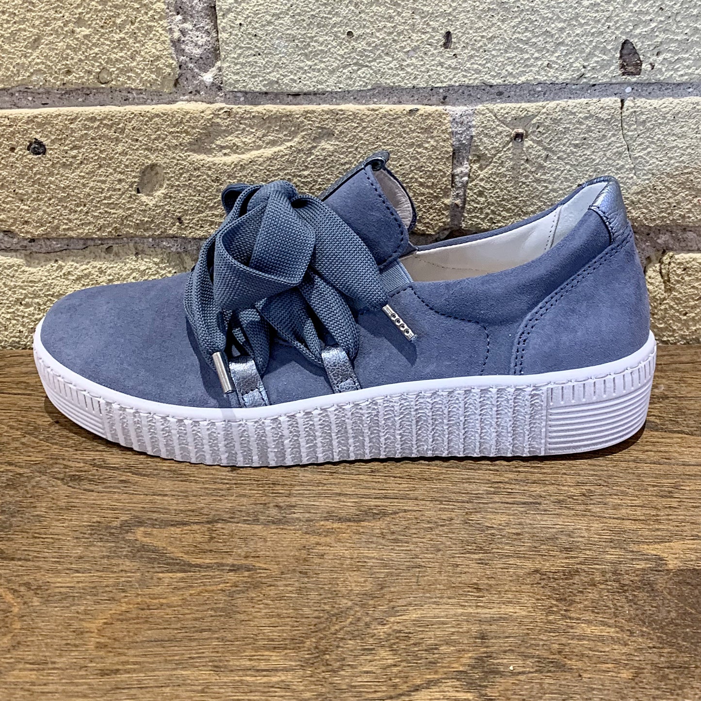 Gabor 63.333 Sky Blue Bow Sneaker - shoostore