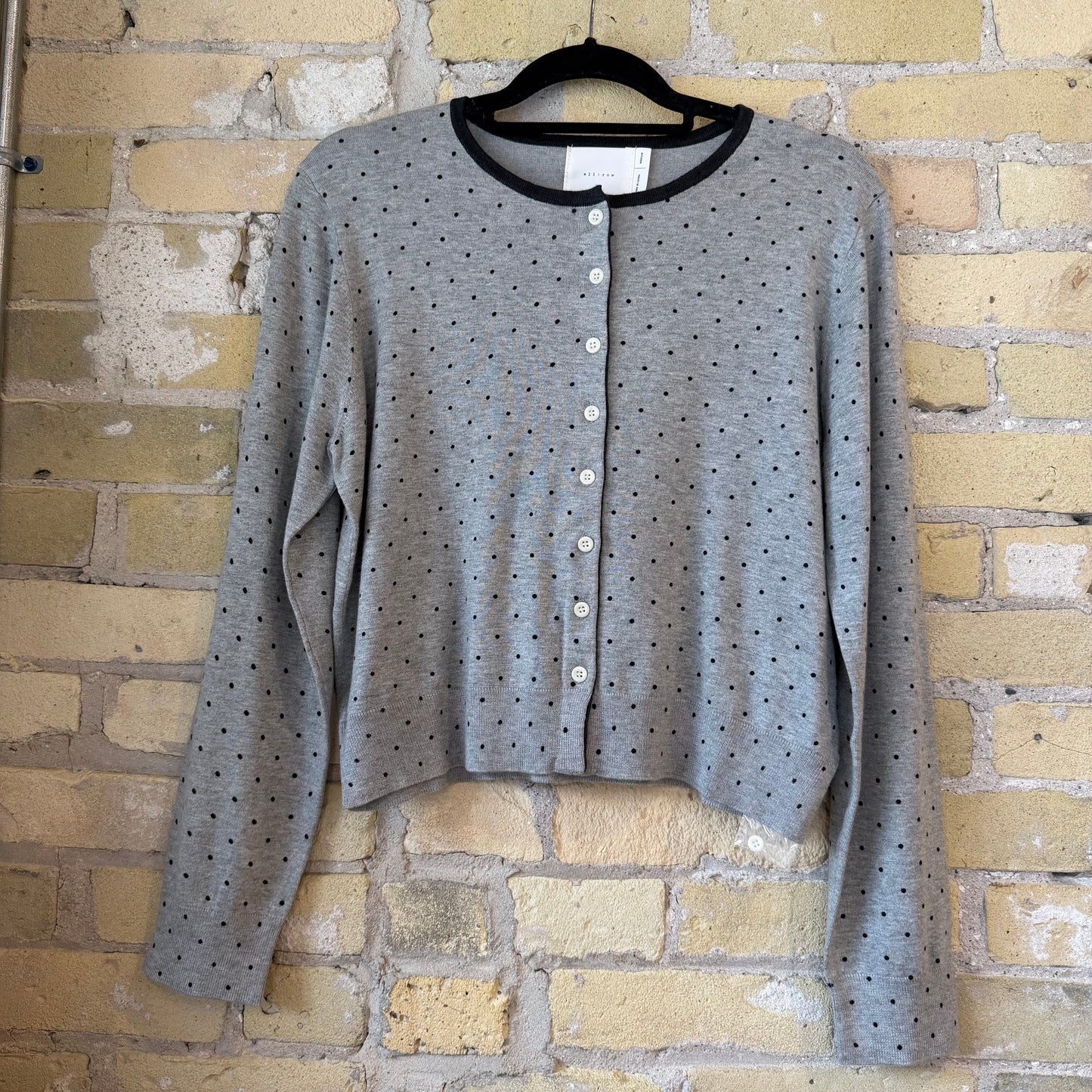 The Caroline Cardigan Grey/Black