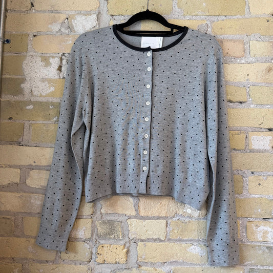 The Caroline Cardigan Grey/Black