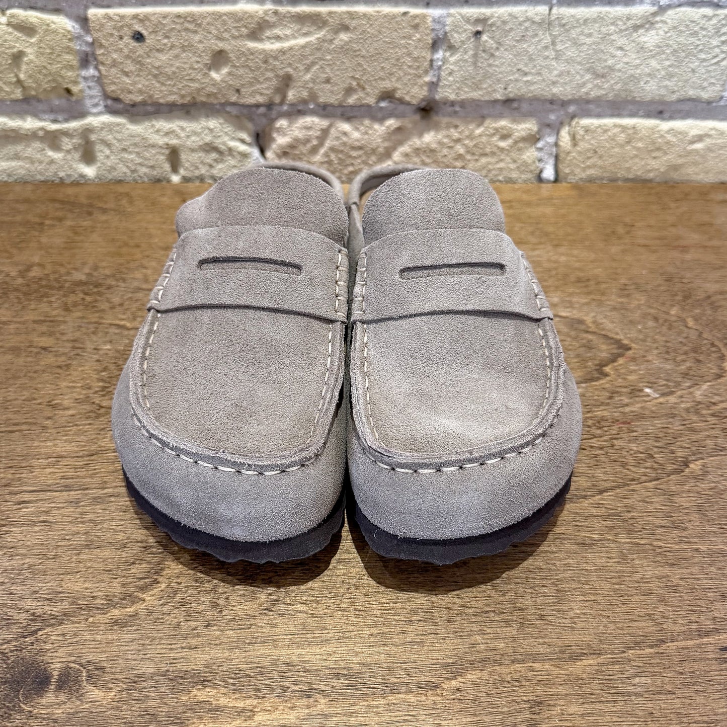 Birkenstock Naples Slide Taupe Suede