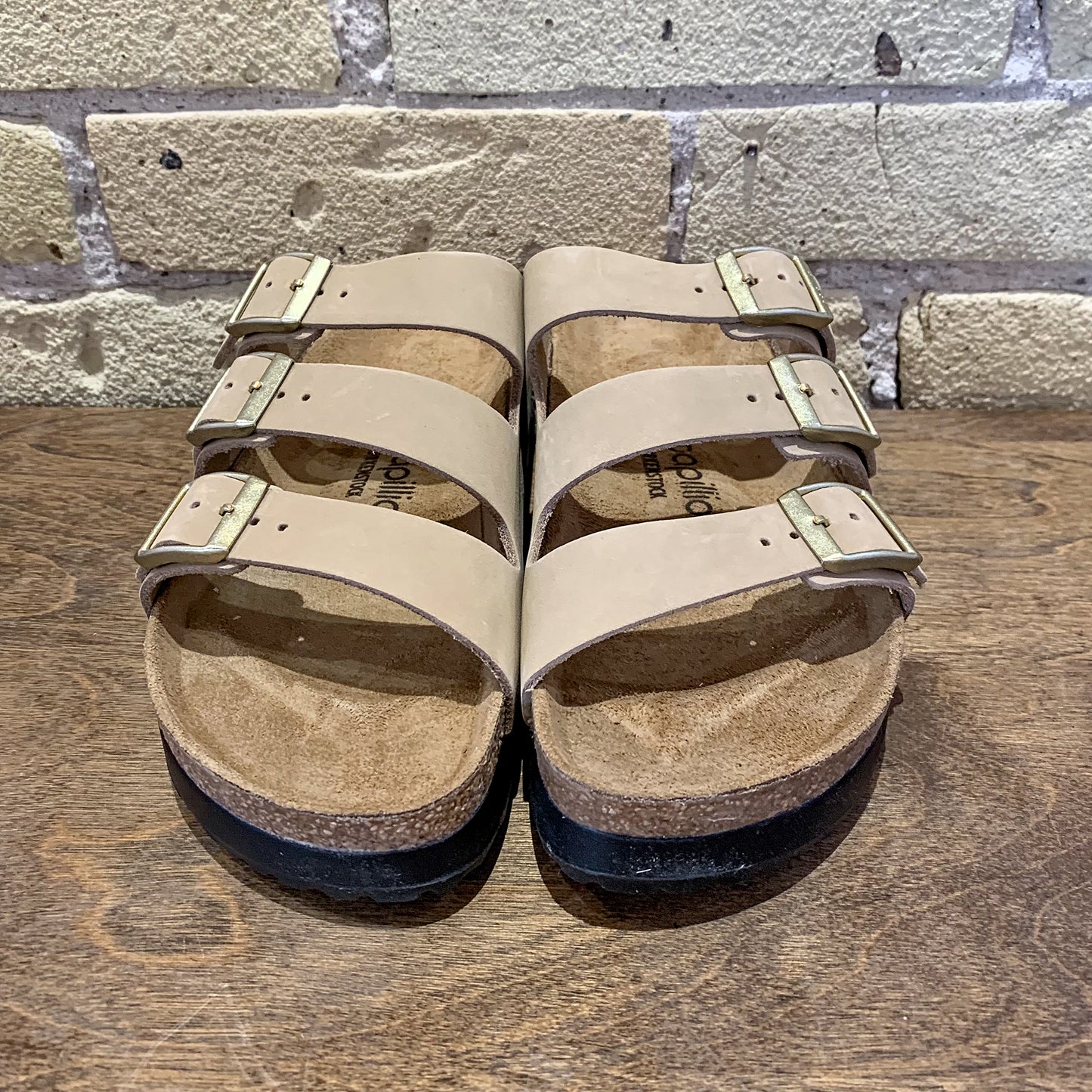 Florida III Platform Sandcastle Nubuck - shoostore