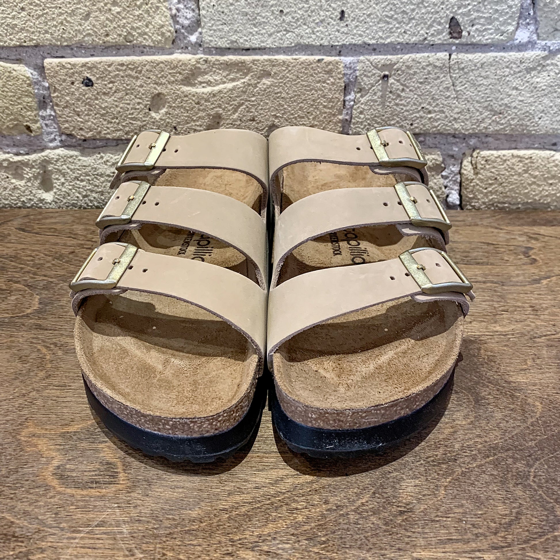Florida III Platform Sandcastle Nubuck - shoostore