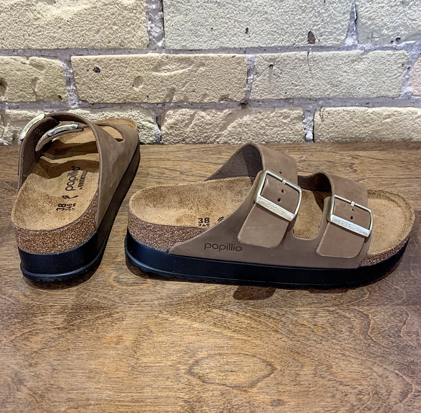 Birkenstock Arizona Dark Tea Flex Platform - shoostore