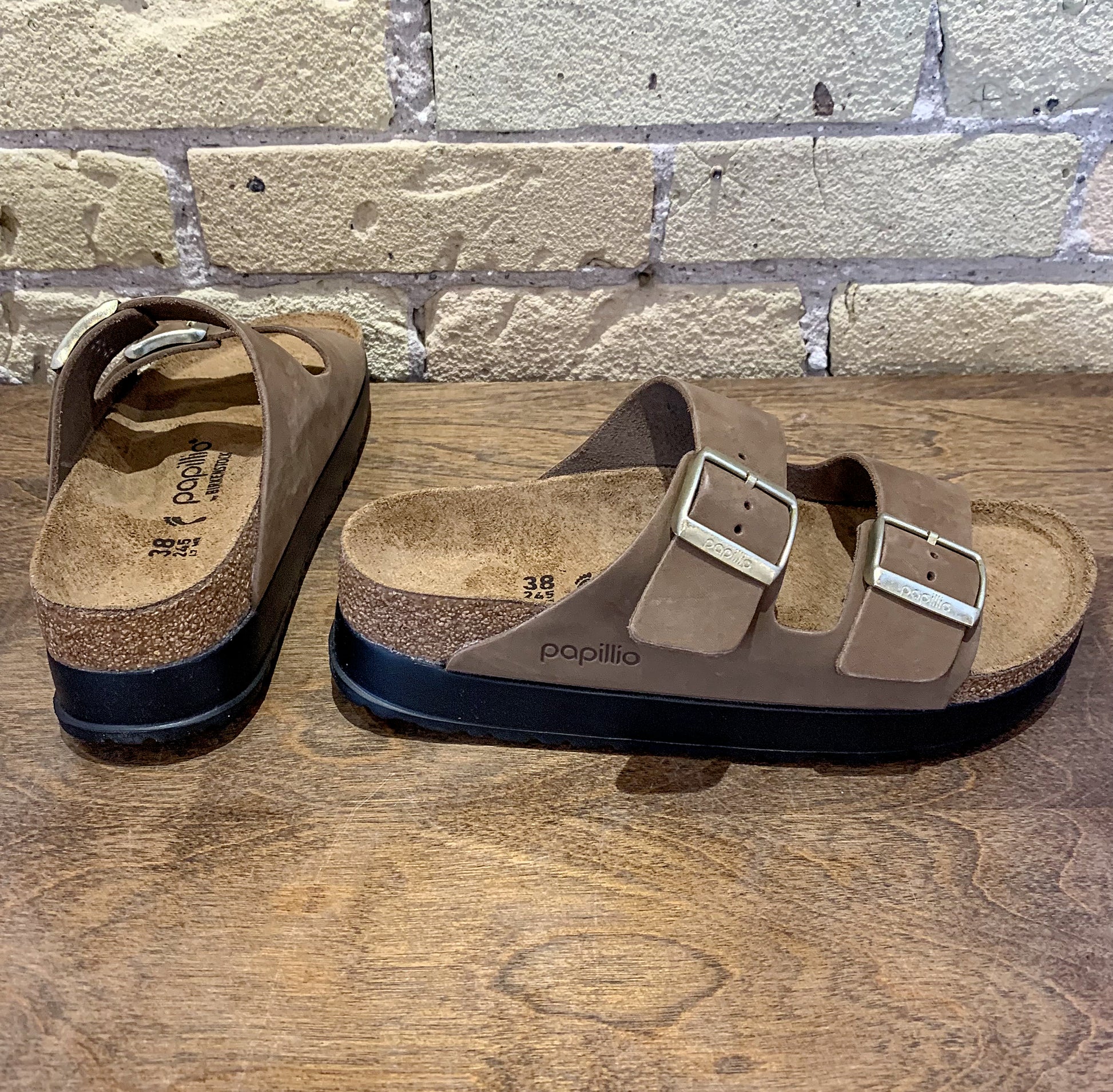 Birkenstock Arizona Dark Tea Flex Platform - shoostore