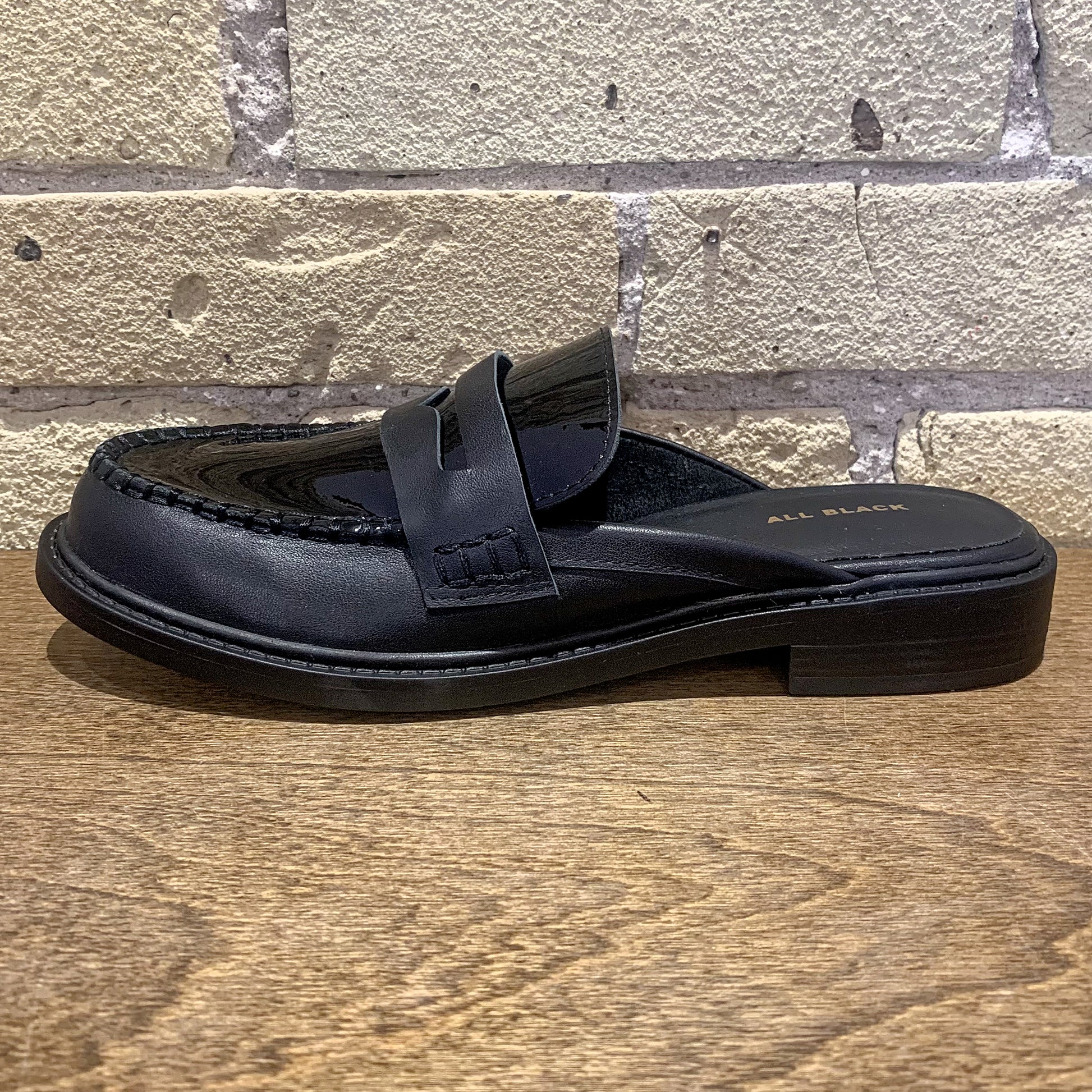ALL BLACK Penny Loafer Mule - shoostore