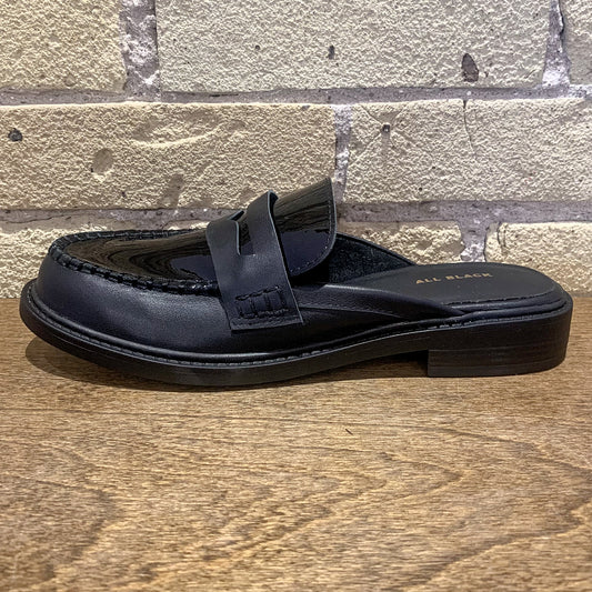ALL BLACK Penny Loafer Mule - shoostore