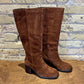 Vagabond Meryl Tall Shaft Boot Brown Suede