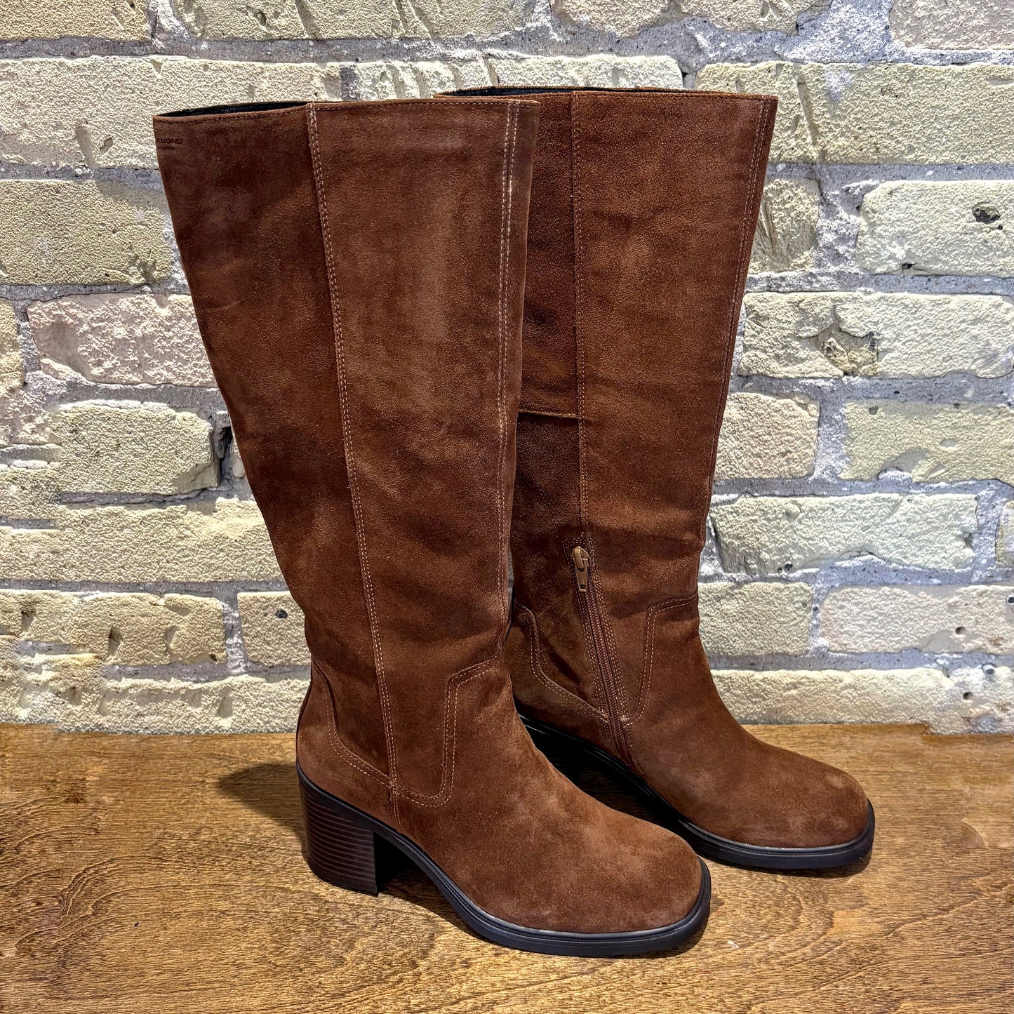 Vagabond Meryl Tall Shaft Boot Brown Suede