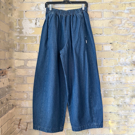 Le Bon Parachute Pants Blue Denim - shoostore