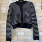 Grade & Gather Striped Button Up Cardigan