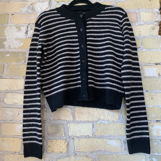 Grade & Gather Striped Button Up Cardigan