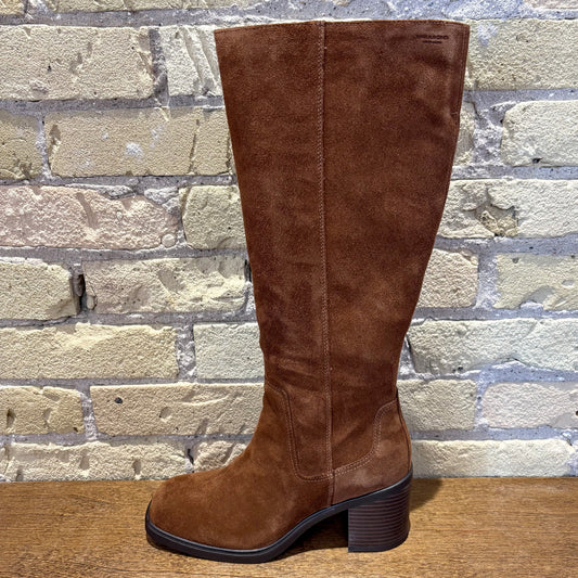 Vagabond Meryl Tall Shaft Boot Brown Suede