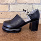 All Black Mod Circle Buckle Jane