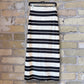 Gail Striped Jersey Midi Skirt