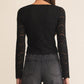 Z Supply Aurora Lace Top Black