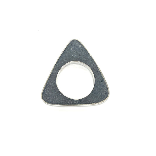 Profile Concrete Triangle Ring-Dark Grey