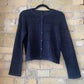 Current Air Open Knit Cardigan Navy