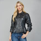 Fate Faux Leather 3/4 Sleeve Jacket Black