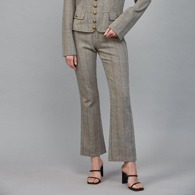 Fate Herringbone Flare Pant