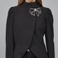 Fate Black Jacket With Beaded Bow