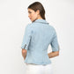 Fate Short Sleeve Denim Blazer - shoostore