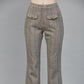 Fate Herringbone Flare Pant