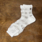 Crew Sheer Checkered Lace See-Through Socks