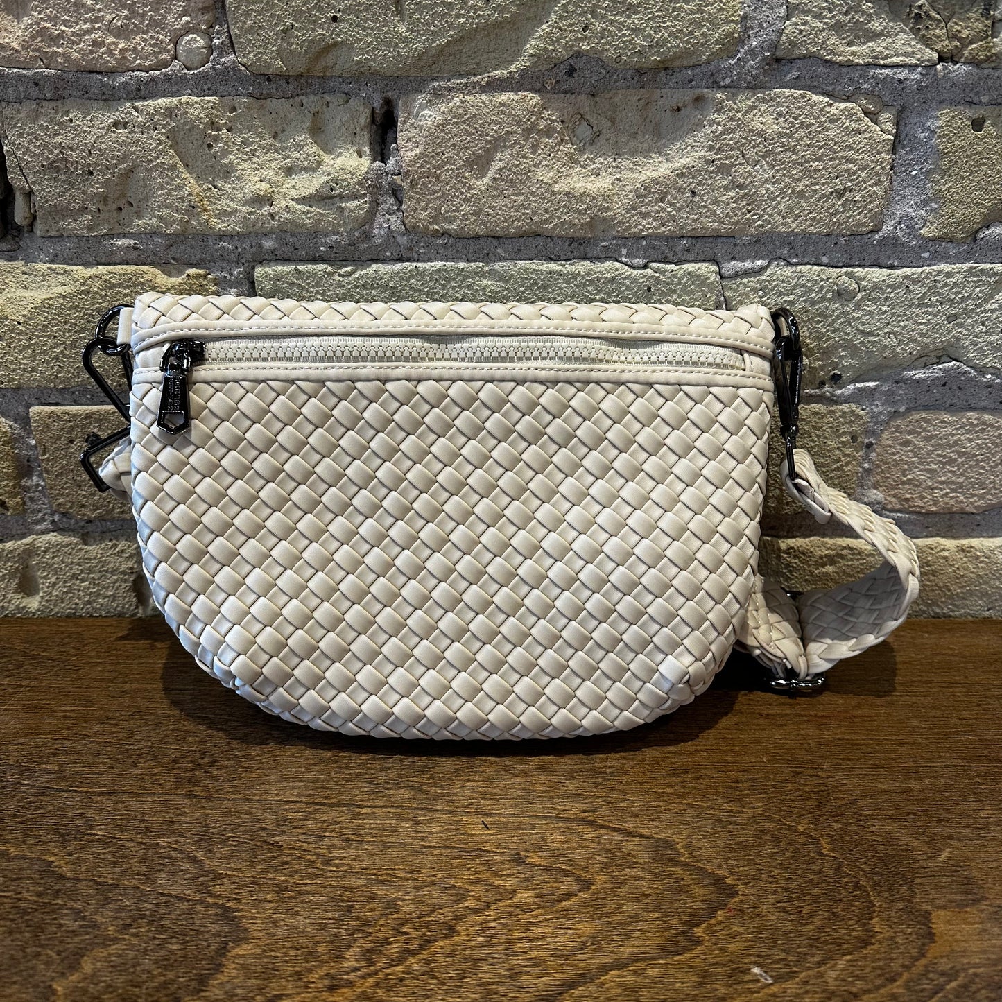 Ethereal - Woven Neoprene Crossbody Cream
