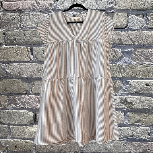 Grade & Gather Loose Boxy Striped Dress