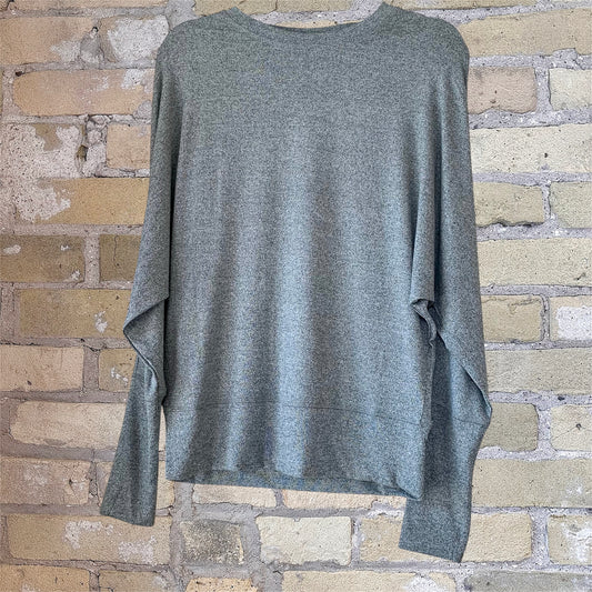 Mono B Dolman Sleeve Top Urban Grey