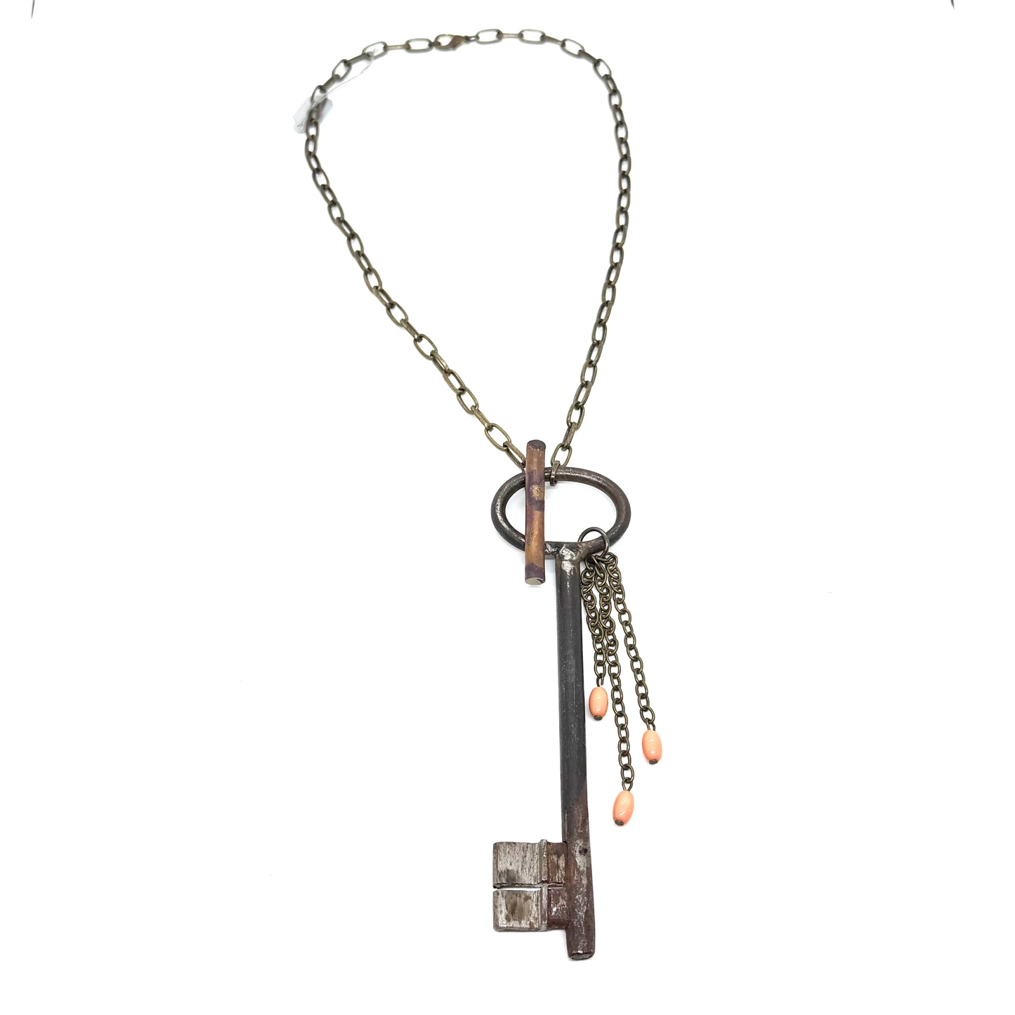 Linda Richman Giant Skeleton Key Necklace