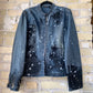 CC x Shoo Painted Dark Denim Jacket - Raven