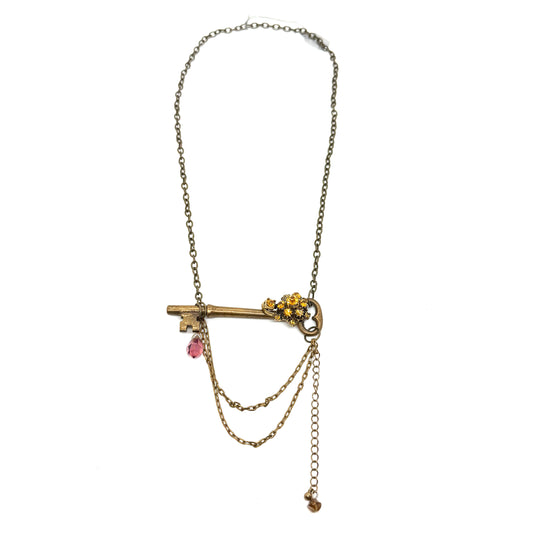 Linda Richman Skeleton Key Necklace