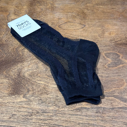 Crew See-Through Simple Lace Sheer Socks