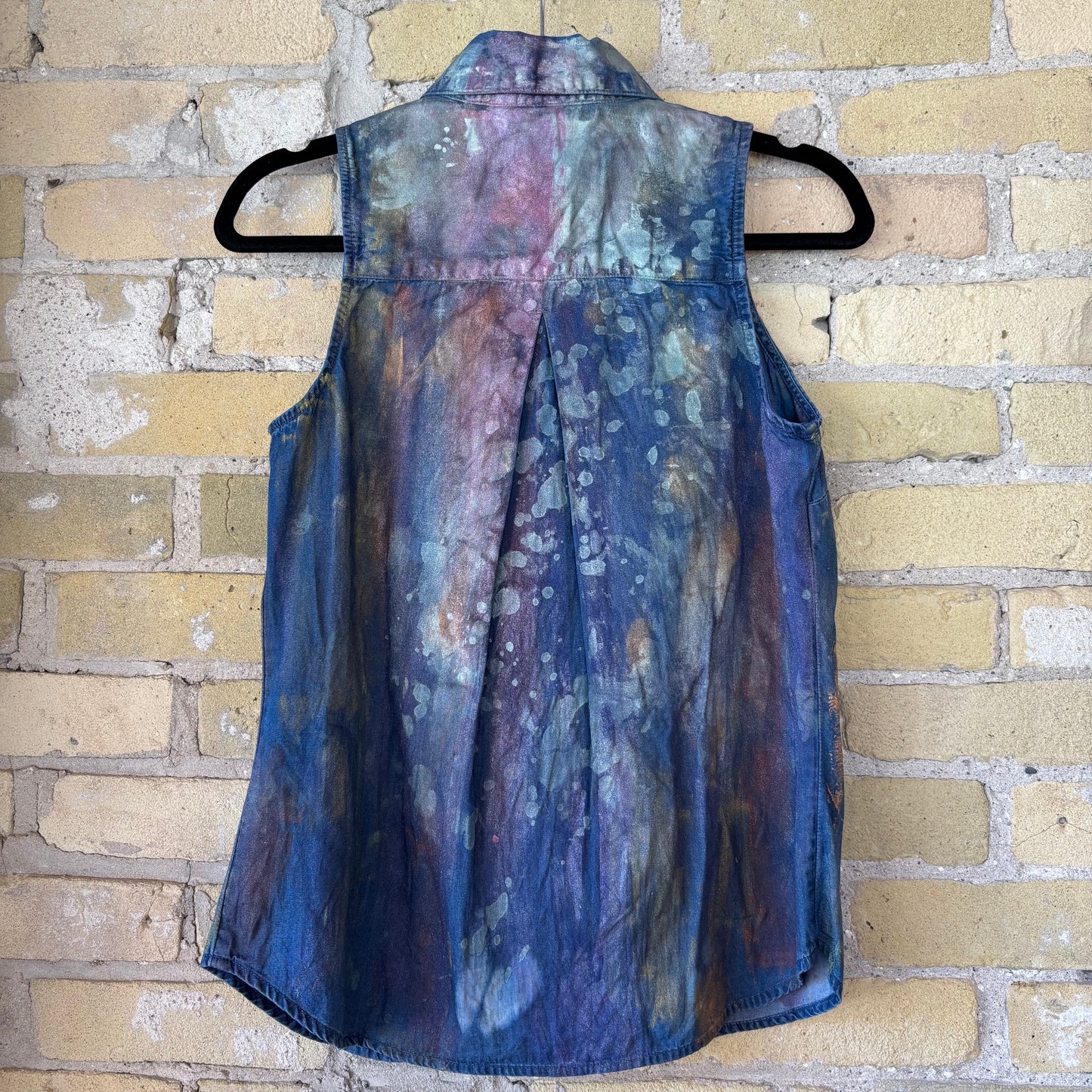 CC x Shoo Painted Denim Sleeveless Shirt