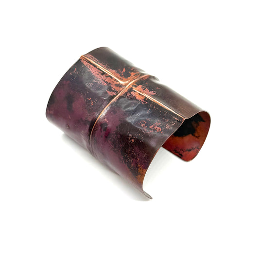 Linda Richman Large Copper Cross Cuff