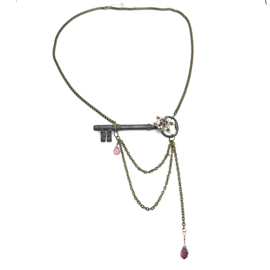 Linda Richman Skeleton Key Necklace